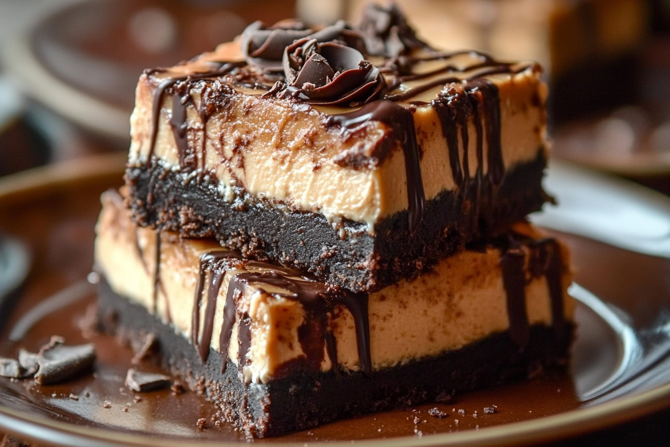 Decadent Dulce de Leche Chocolate Cheesecake Bars