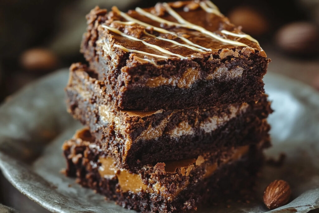 Fudgy Peanut Butter Brownies