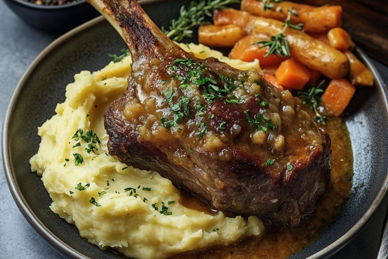 Lamb Shank with Creamy Mashed Potatoes