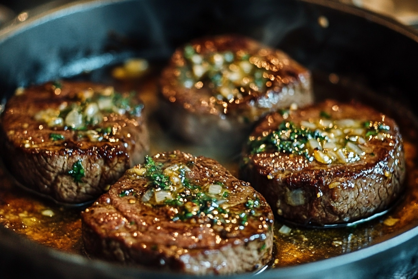 Savory Garlic Butter Beef Medallions