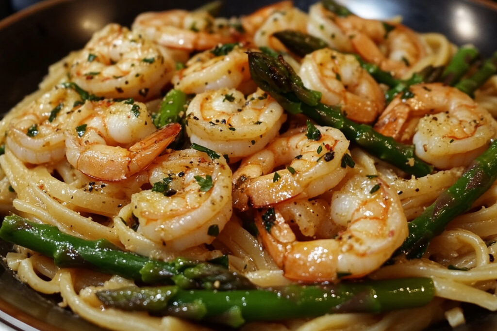 Shrimp and Asparagus Pasta