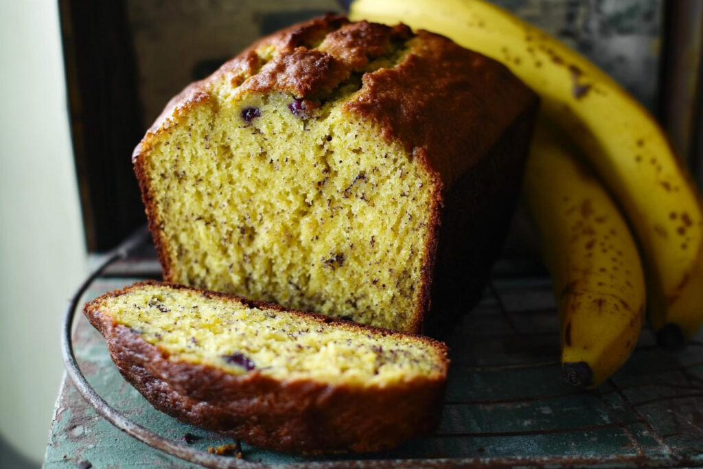 3 Ingredients Banana Bread