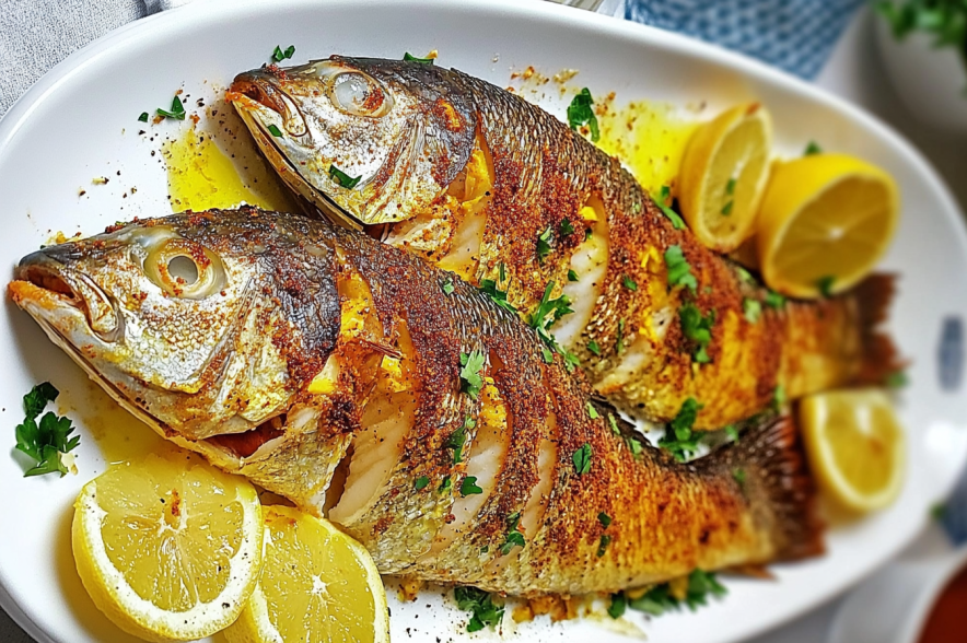 Whole Snapper Baked in the Oven