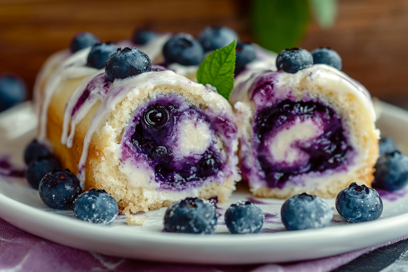 Blueberry Cheesecake Rolls