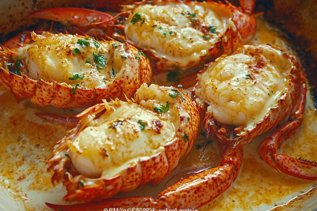 Creamy Garlic Butter Lobster Tails