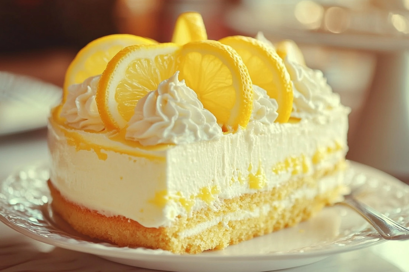 Luscious Lemon Cheesecake Cake