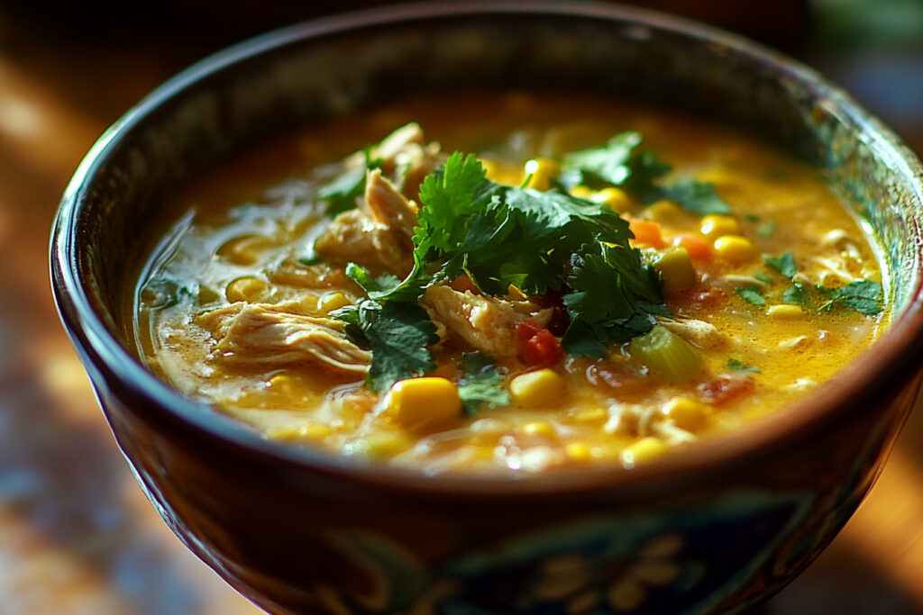 Mexican Corn Chicken Soup