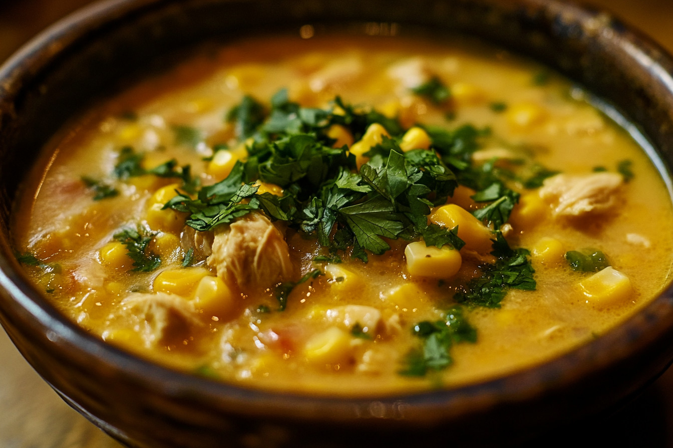 Mexican Corn Chicken Soup