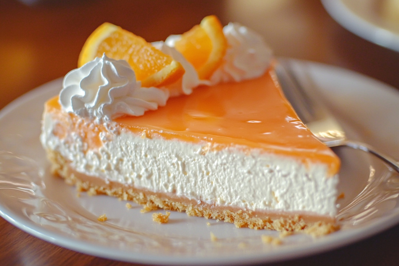 No-Bake Orange Creamsicle Cheesecake