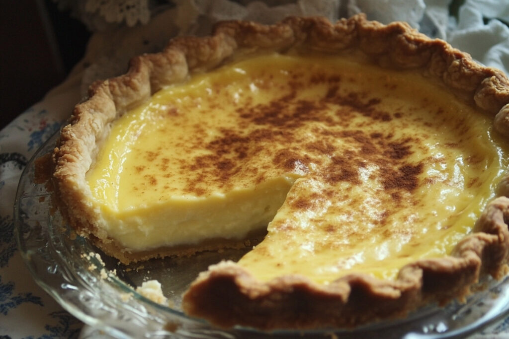 Old Fashioned Egg Custard Pie