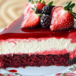 Red Velvet Strawberry Cheesecake