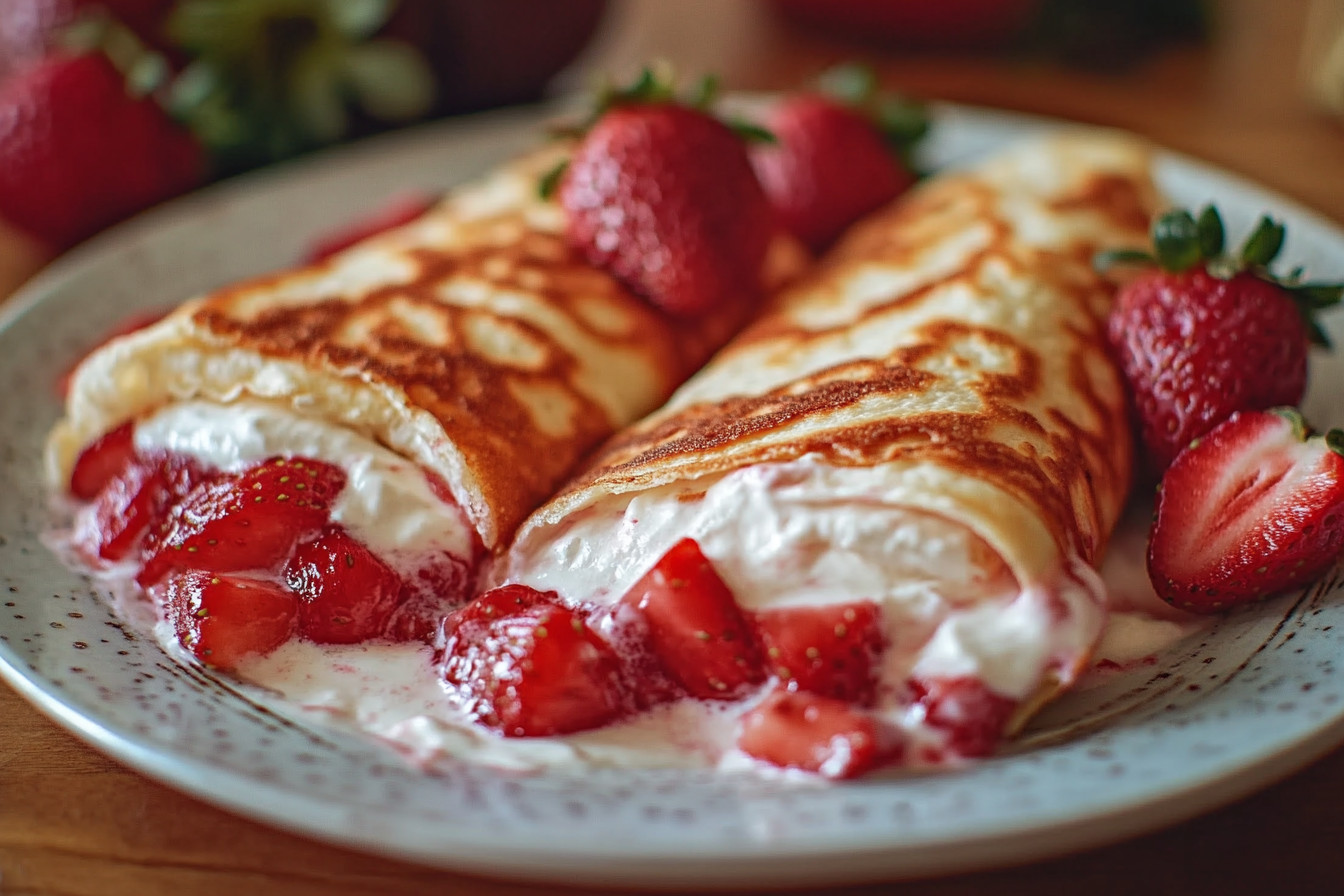 Strawberry Cheesecake Chimichangas