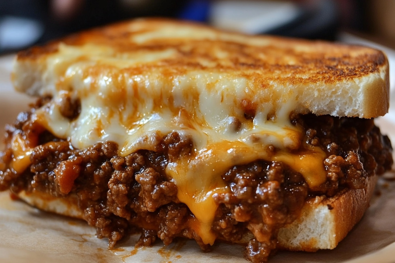 Ultimate Cheesy Sloppy Joe Melt