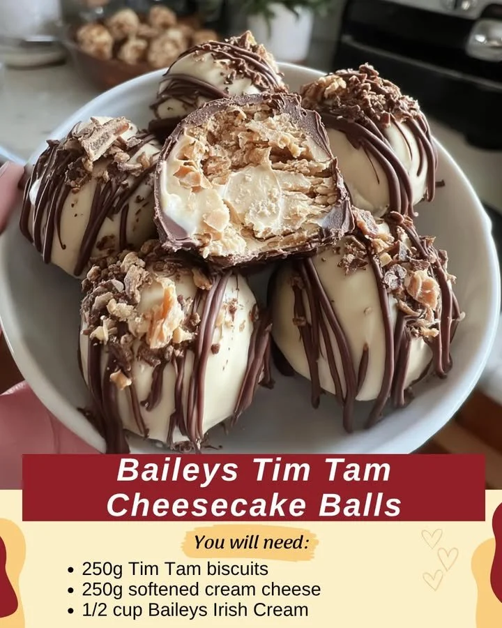 Baileys Tim Tam Cheesecake Balls