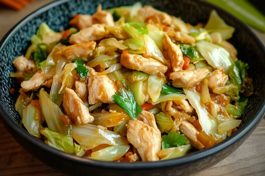 Chinese Chicken Cabbage Stir-Fry