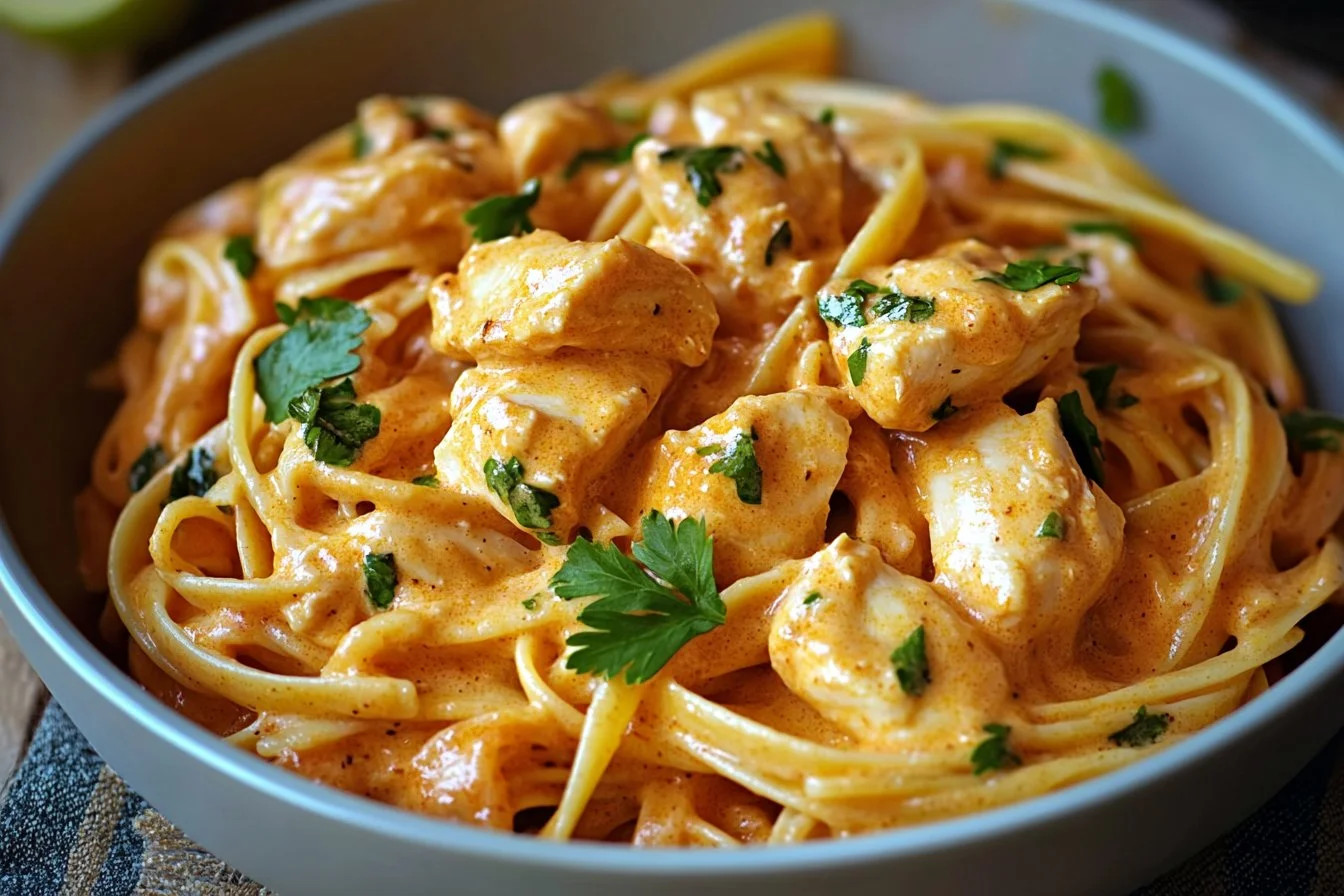 Creamy Cowboy Butter Chicken Linguine