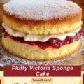 Fluffy Victoria Sponge Cake