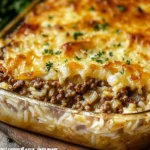 French Onion Ground Beef and Rice Casserole