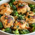 Garlic Chicken with Broccoli and Spinach