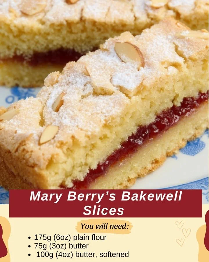 Mary Berry’s Bakewell Slices