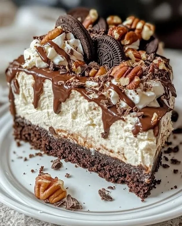 No-Bake German Chocolate Cheesecake
