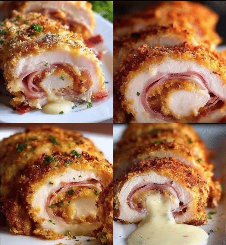 Chicken Cordon Bleu (Baked or Fried)