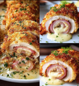 Chicken Cordon Bleu (Baked or Fried)