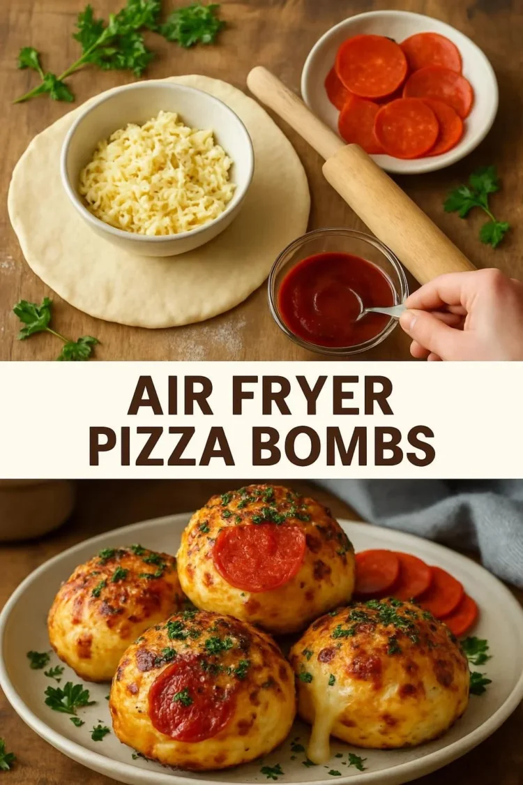 Air Fryer Pizza Bombs