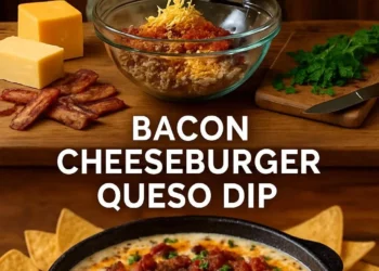 Bacon Cheeseburger Queso Dip